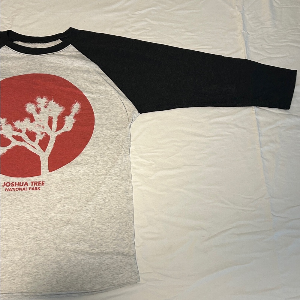 Parks Project Black and Gray Raglan Tee with Red Graphic - Picture 4 of 5
